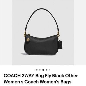 Coach Black Leather Women's Bag